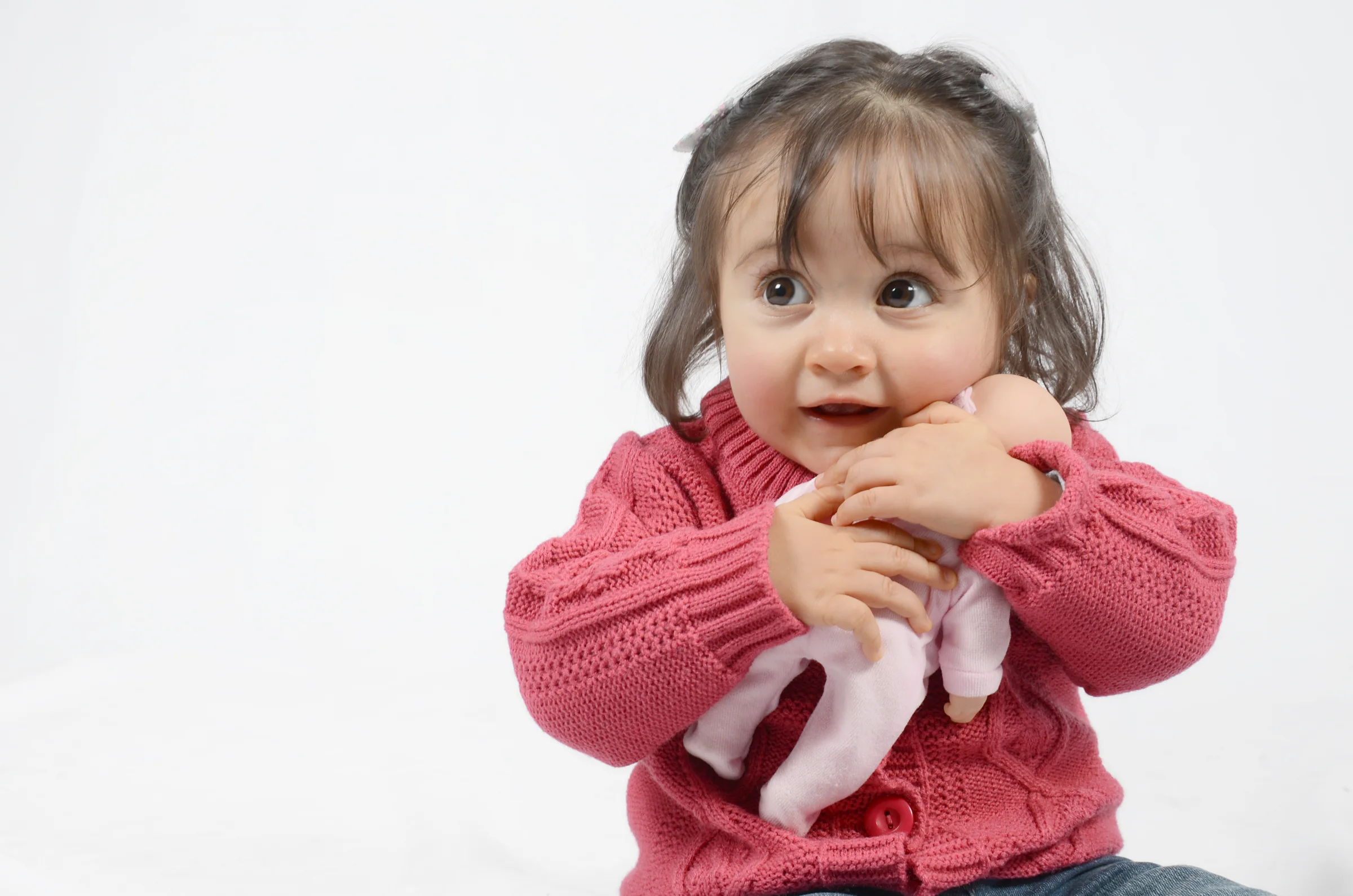 Retrato de una beba en una sesión infantil de FotoViva
